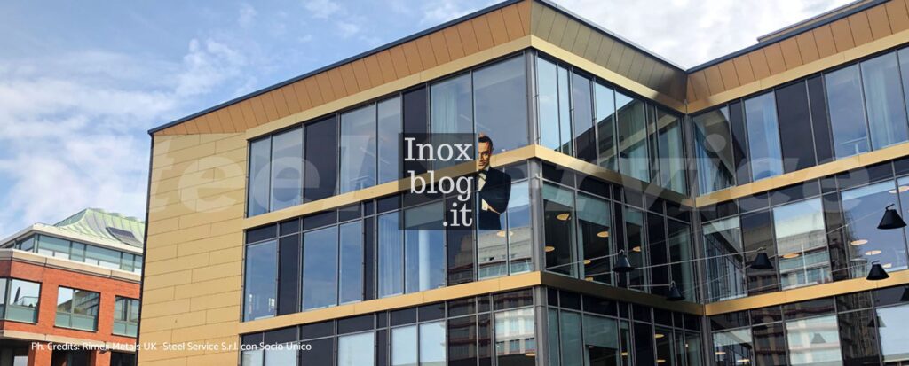 inox colorati architettura facciate continue