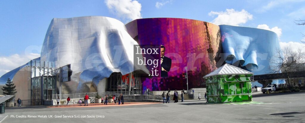 inox colorati architettura facciate continue