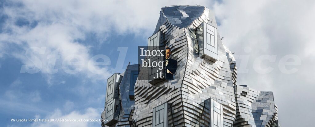 inox colorati architettura facciate continue
